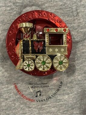 Bath & Body Works Christmas Train Car Clip Fragrance Holder Vent/Visor Style NEW